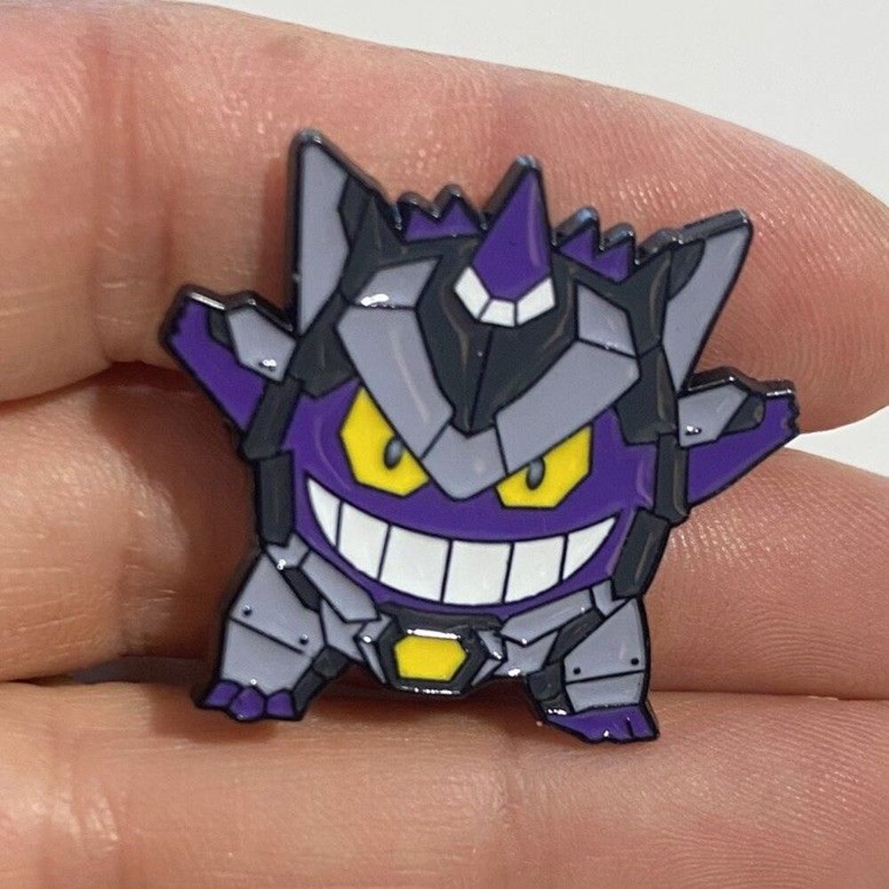 Pokemon Gengar Mecha Armor Enamel Pin Badge Brooch Cute Gaming Collectible Gift